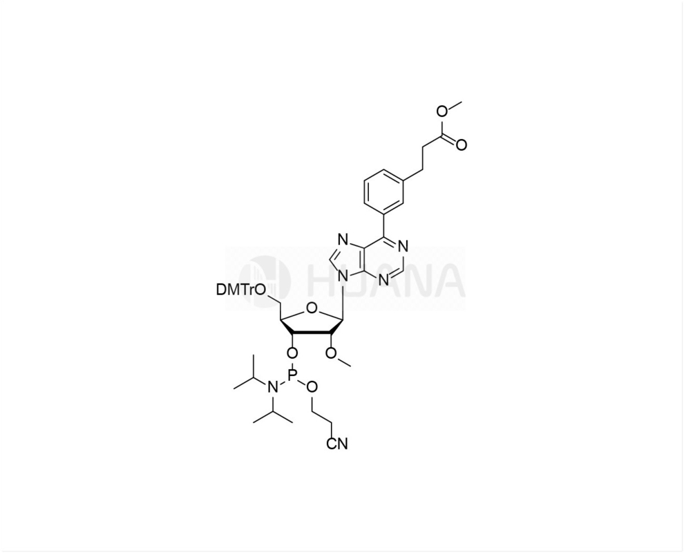 DMTr-2'-O-Me-6-Deamino-6- ((m-βενζοπροπανικό οξύ μεθυλοεστέρα) -rA-3'-CE-φωσφοραμιδίτη