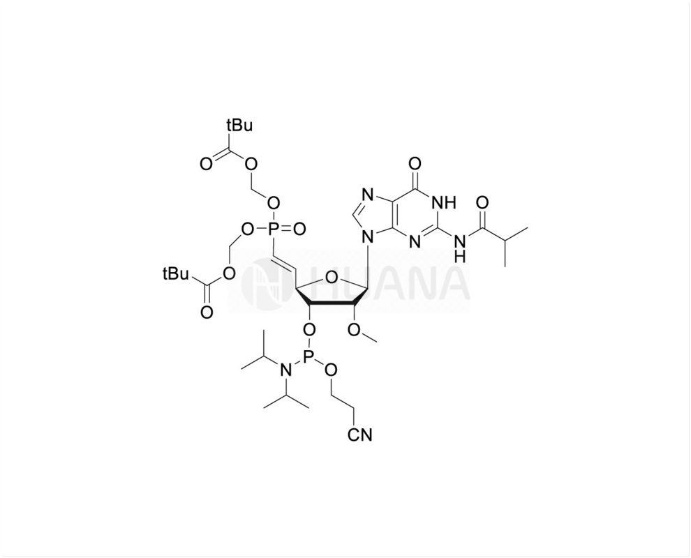 5'-POM-(E) -βινυλοφωσφονικό-2'-O-Me-rG(iBu)-3'-CE-φωσφοραμιδίτη