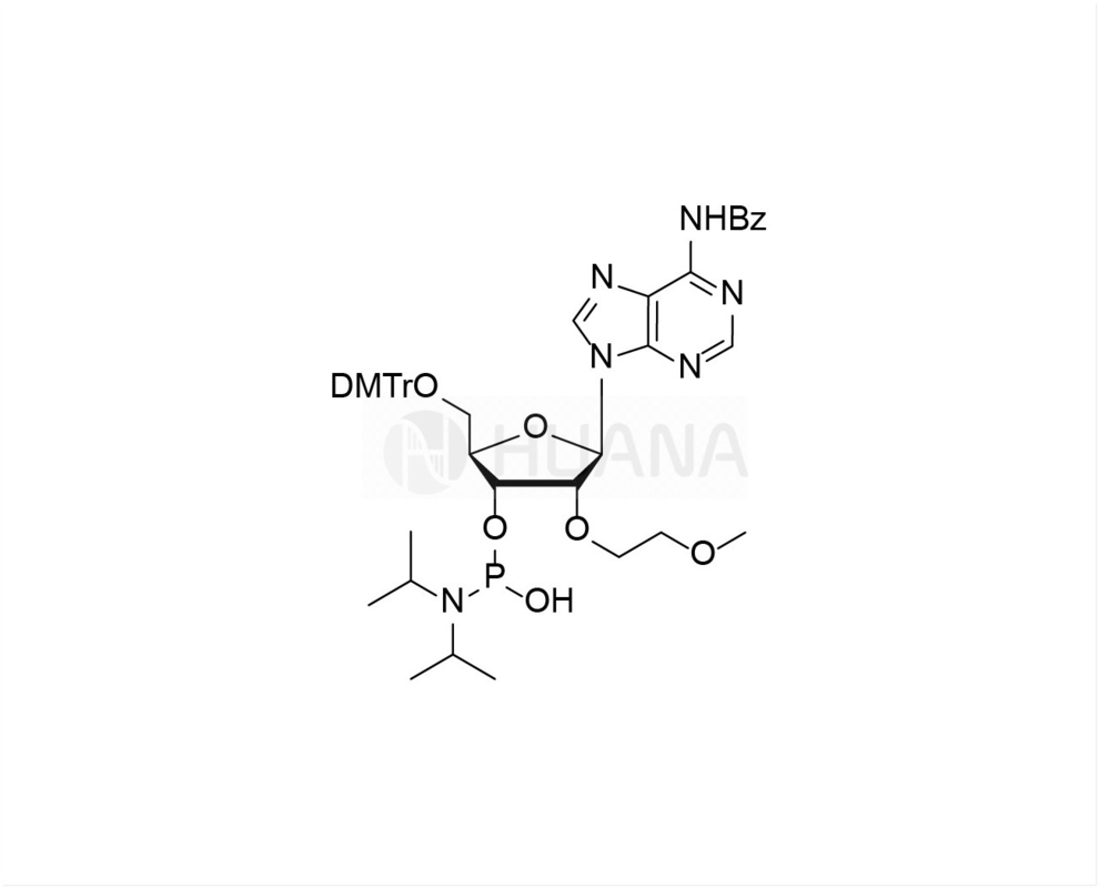 DMTr-2'-O-MOE-rA(Bz)-3'-CE-(1-υδροξυ-N,N-διϊζοπροπυλ) φωσφοραμιδίτη