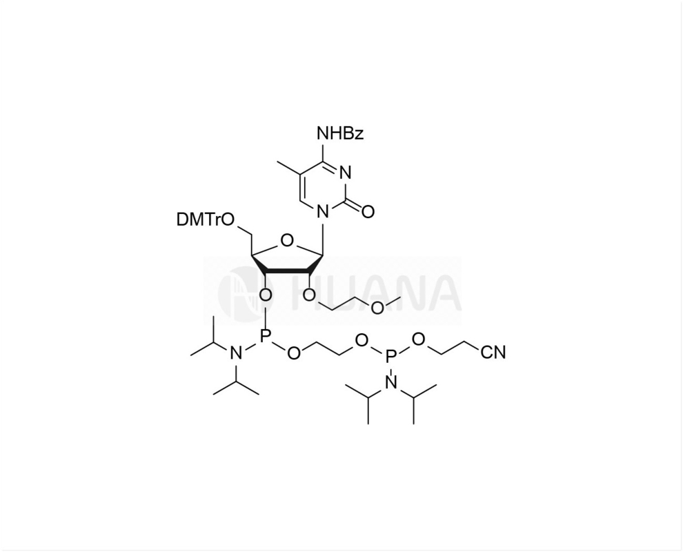 5'-O-DMT-2'-O-MOE-5-Me-rC(Bz)-3'- ((2-κυανοεθοξυ) ((διοπροπυλαμινο) φωσφοραμιδίτη) -αιθυλο-διοπροπυλοφωσφοραμιδίτη