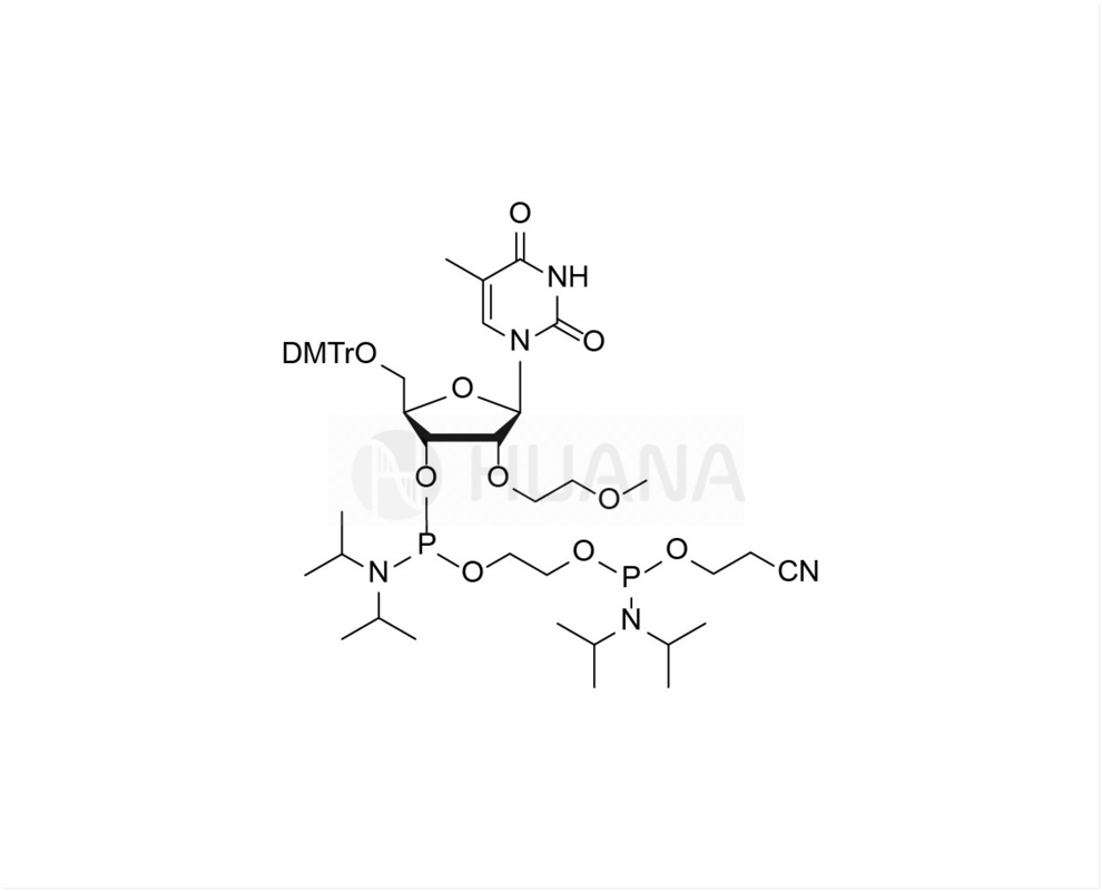 5'-O-DMT-2'-O-MOE-rT-3'- ((2-κυανοεθόξυ) ((διαϊζοπροπυλαμινο) φωσφοραμιδίτη) -αιθυλο-διαϊζοπροπυλοφωσφοραμιδίτη
